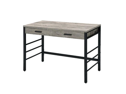 Disho Light Weathered Oak & Black Finish Desk Model 92720 By ACME Furniture