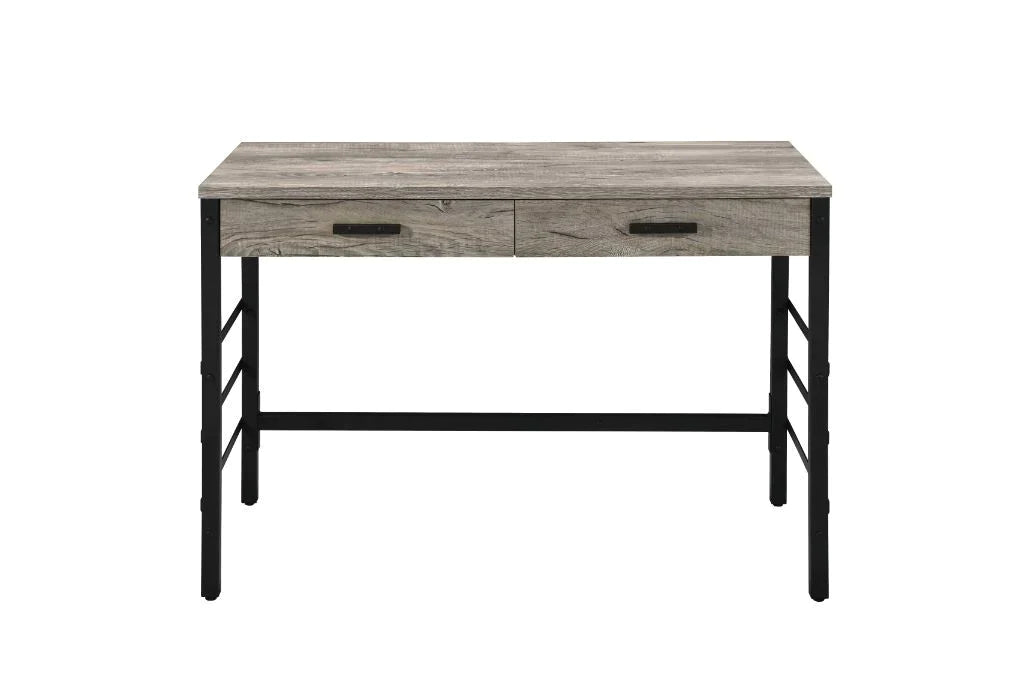 Disho Light Weathered Oak & Black Finish Desk Model 92720 By ACME Furniture