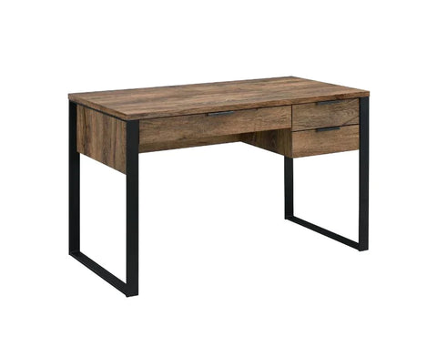 Aflo  Weathered Oak & Black Finish Writing Desk Model 92725 By ACME Furniture