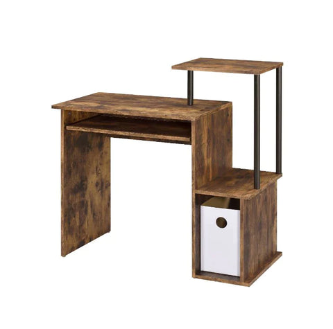 Lyphre Weathered Oak & Black Finish Desk Model 92760 By ACME Furniture