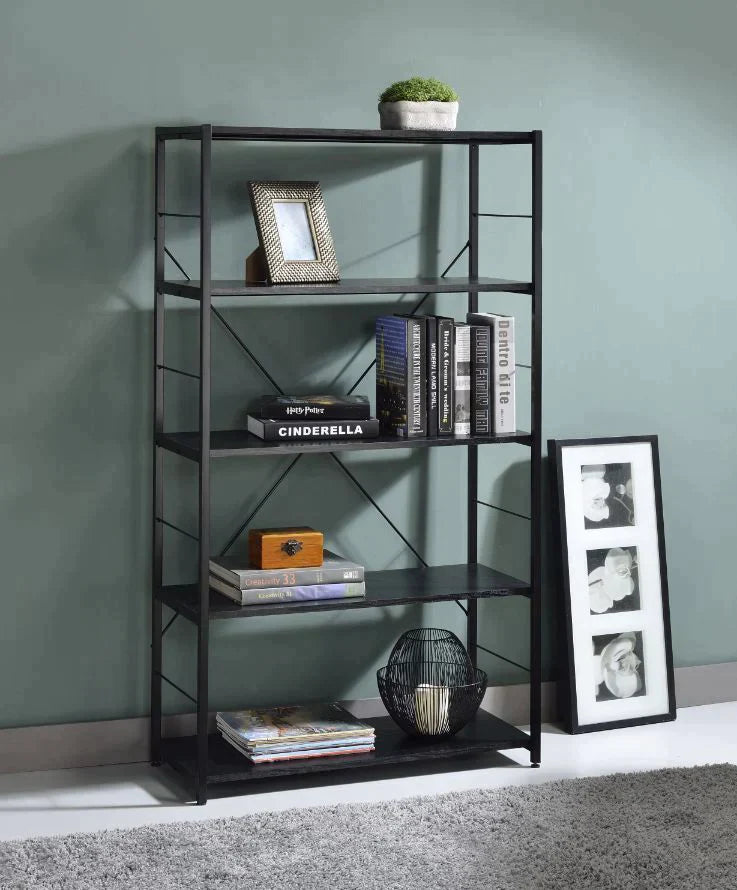 Tesadea Black Finish Bookshelf Model 92778 By ACME Furniture