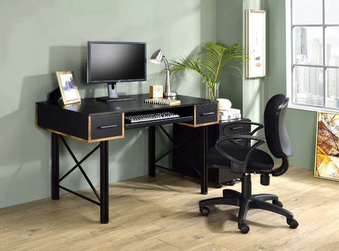 Settea Black Finish Desk Model 92799 By ACME Furniture