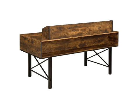 Safea Weathered Oak & Black Finish Desk Model 92800 By ACME Furniture