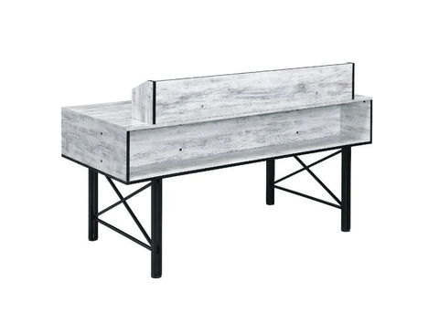 Safea Antique White & Black Finish Desk Model 92802 By ACME Furniture