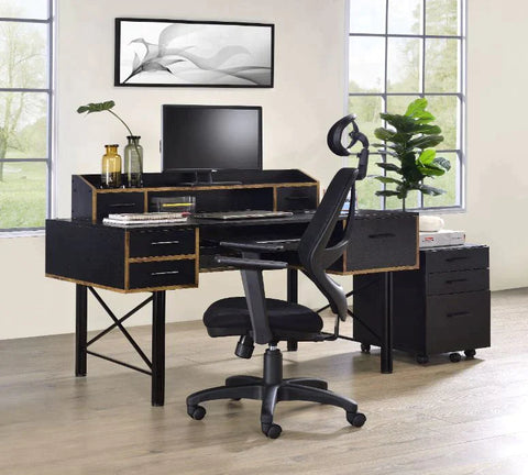 Safea Black Finish Desk Model 92804 By ACME Furniture