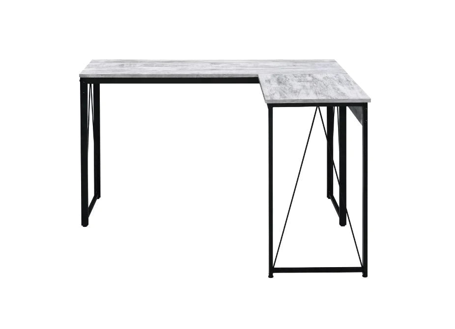 Zetri Antique White & Black Finish Writing Desk Model 92807 By ACME Furniture