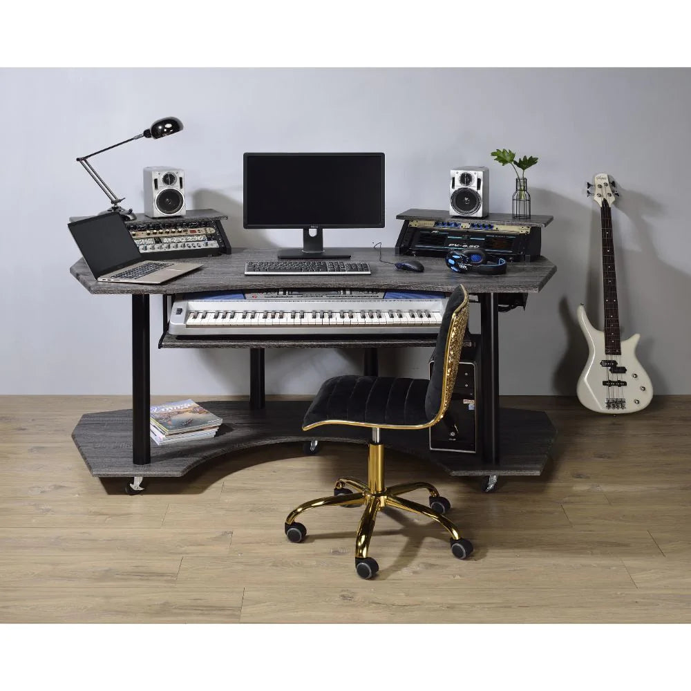 Eleazar Black Oak Music Desk Model 92890 By ACME Furniture
