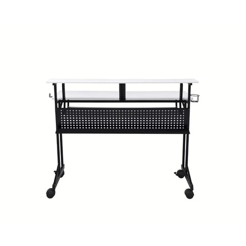 Suitor White & Black Music Desk Model 92902 By ACME Furniture