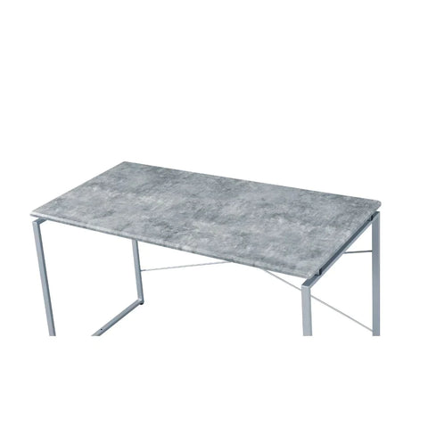 Jurgen Faux Concrete & Silver Desk Model 92905 By ACME Furniture