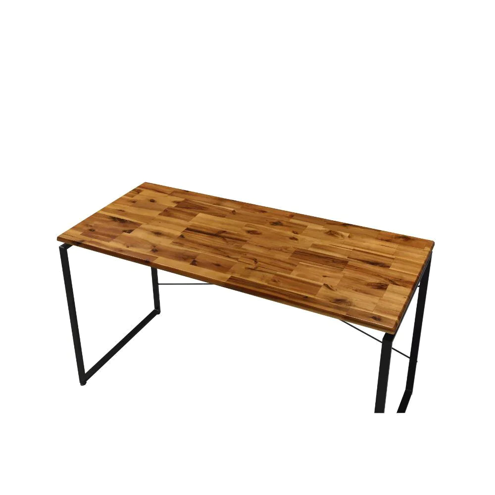 Jurgen Oak & Black Desk Model 92910 By ACME Furniture