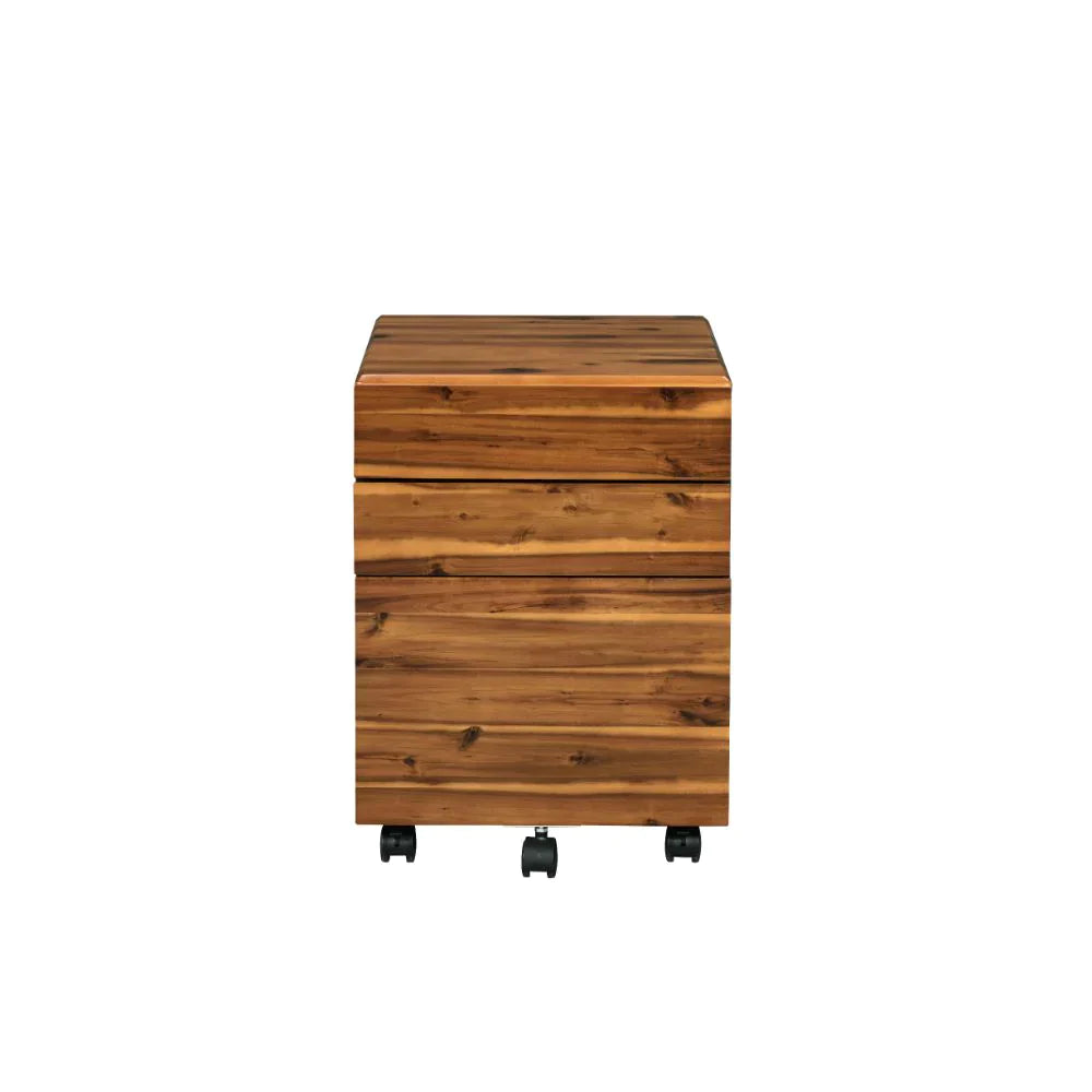 Jurgen Oak & Black File Cabinet Model 92913 By ACME Furniture