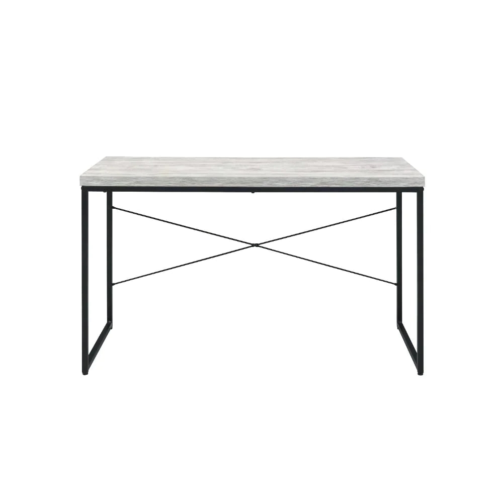 Jurgen Antique White & Black Desk Model 92915 By ACME Furniture