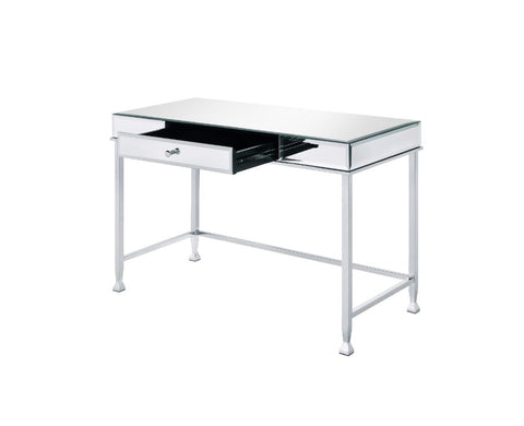 ACME Canine Mirrored and Chrome Finish Canine Writing Desk Model 92975