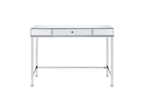 ACME Canine Mirrored and Chrome Finish Canine Writing Desk Model 92975