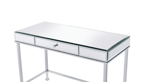 ACME Canine Mirrored and Chrome Finish Canine Writing Desk Model 92975