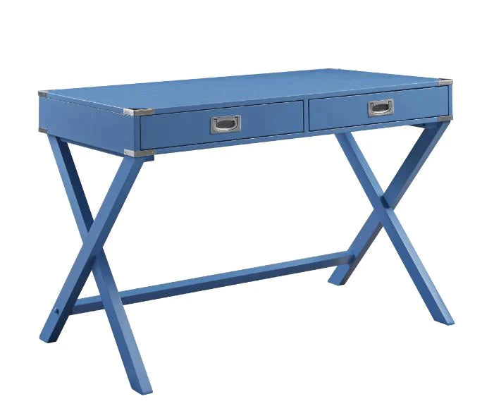 Amenia Blue Finish Writing Desk Model 93000 By ACME Furniture