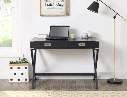 Amenia Black Finish Writing Desk Model 93003 By ACME Furniture
