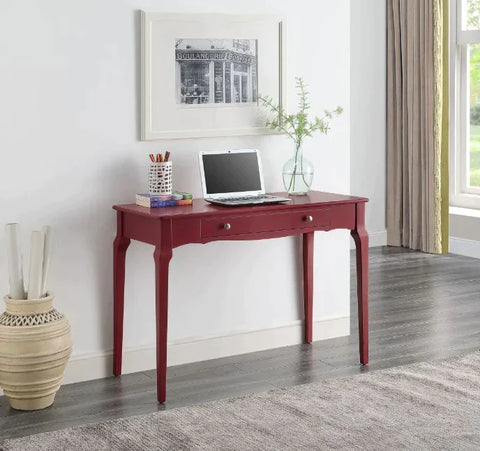 Alsen Red Finish Writing Desk Model 93020 By ACME Furniture
