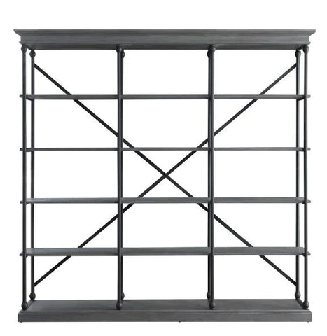 Rukia Gray & Black Finish Bookshelf Model 93038 By ACME Furniture