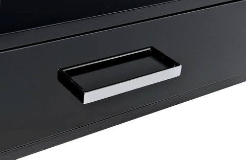 Coleen Black High Gloss & Chrome Finish Desk Model 93045 By ACME Furniture