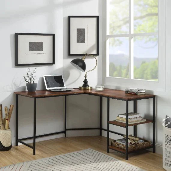 Taurus Rustic Oak & Black Finish Desk Model 93080 By ACME Furniture
