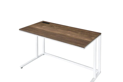 Tyrese Walnut & White Finish Desk Model 93094 By ACME Furniture