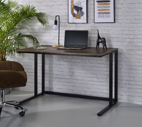 ACME Tyrese Walnut & Black Finish Tyrese Desk Model 93096