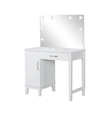Coaster Elijah Vanity Set with LED Lights White and Dark Grey Model 931149