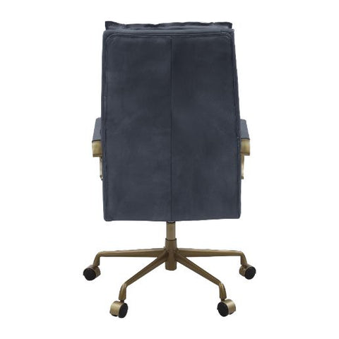 ACME Tinzud Gray Leather Tinzud Office Chair Model 93165