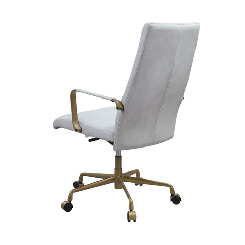Duralo Vintage White Finish Office Chair Model 93168 By ACME Furniture