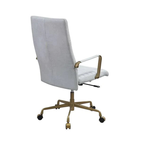 Duralo Vintage White Finish Office Chair Model 93168 By ACME Furniture