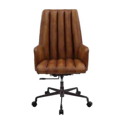Salvol Sahara Leather & Aluminum Office Chair Model 93176 By ACME Furniture