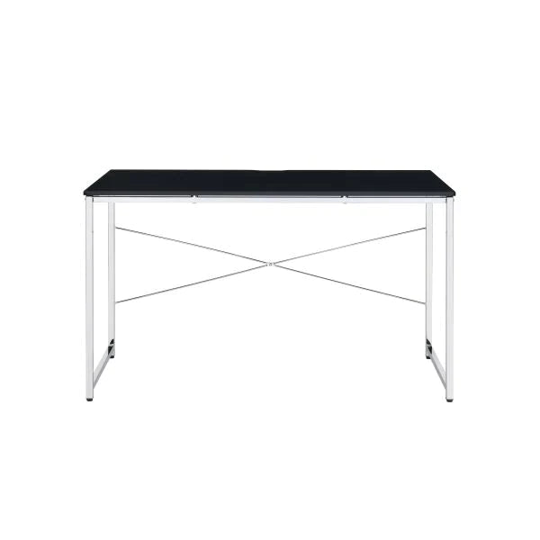 Tennos Black & Chrome Finish Writing Desk Model 93195 By ACME Furniture