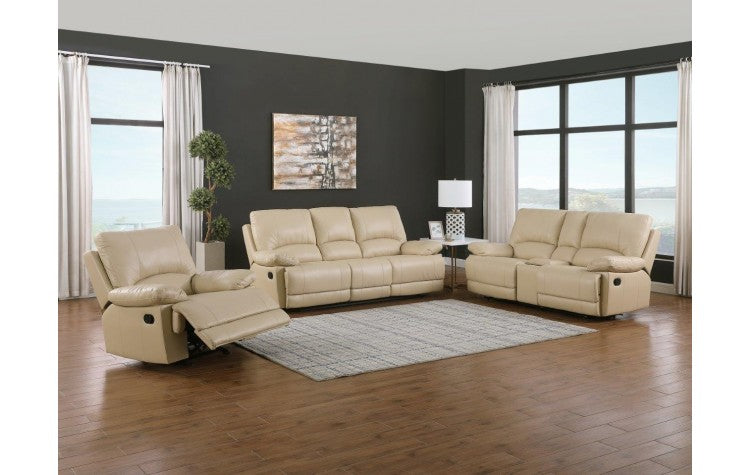 9345 - Beige Sofa Set with Console LoveseatModel:  9345-BEIGE-CON