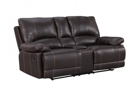 9345 - Brown Console LoveseatModel:  9345-BROWN-CL