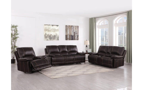 9345 - Brown Sofa Set with Console LoveseatModel:  9345-BROWN-CON