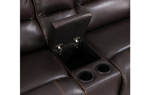 9345 - Brown Console LoveseatModel:  9345-BROWN-CL