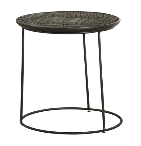 Coaster Loannis 2-piece Round Nesting Table Matte Black Model 935842