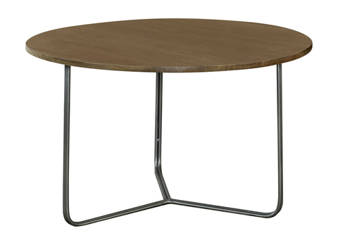 Coaster Yaritza Round Accent Table with Triangle Wire Base Natural and Gunmetal Model 935995