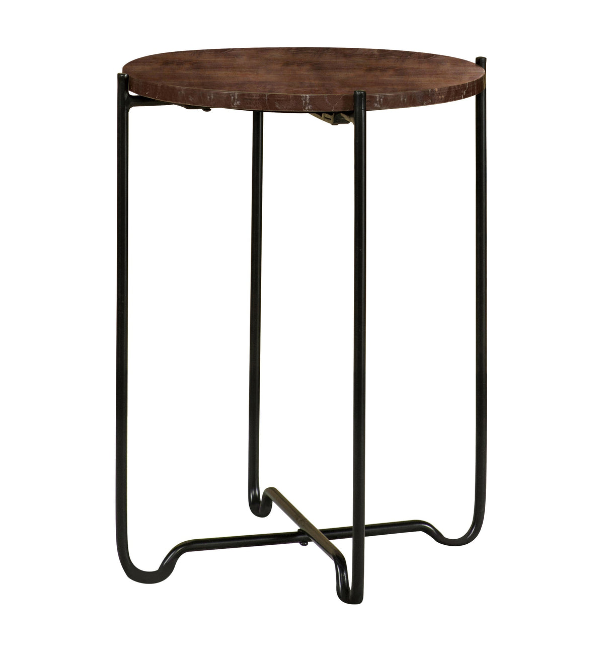 Coaster Latifa Round Accent Table with Marble Top Red and Black Model 936010