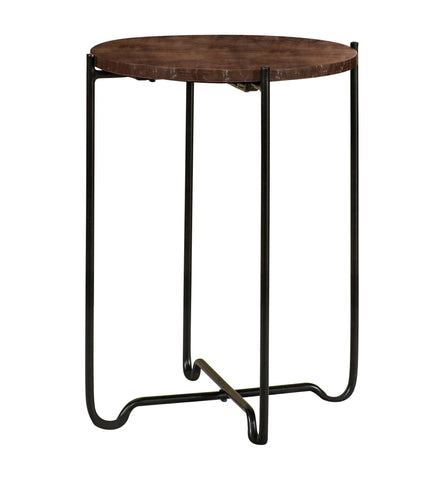 Coaster Latifa Round Accent Table with Marble Top Red and Black Model 936010