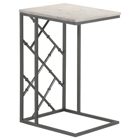 Coaster Angeliki Accent Table with Marble Top White Model 936025