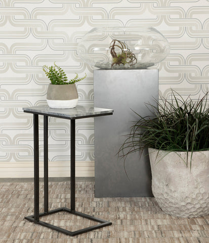 Coaster Vicente Accent Table with Marble Top Grey Model 936034