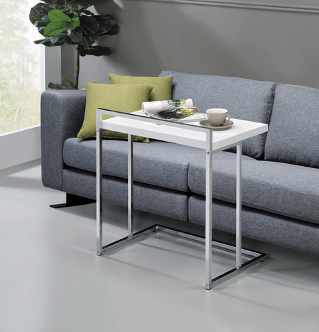 Coaster Dani Rectangular Snack Table with Metal Base Model 936118