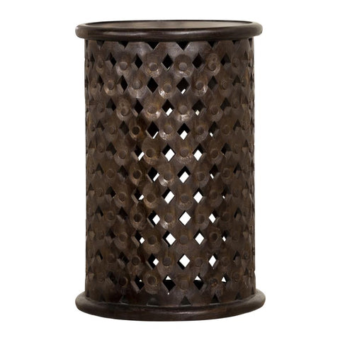 Coaster Krish 24-inch Round Accent Table Dark Brown Model 936153