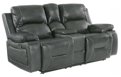 9422 - Gray Console LoveseatModel:  9422-GRAY-CL