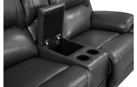9422 - Gray Console LoveseatModel:  9422-GRAY-CL
