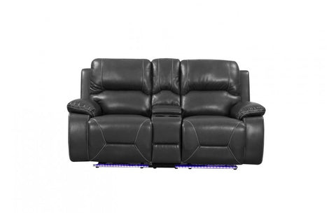 9422 - Gray Console LoveseatModel:  9422-GRAY-CL