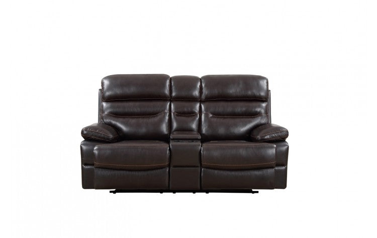 9442 - Brown Console LoveseatModel:  9442-BROWN-CL
