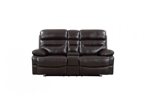 9442 - Brown Console LoveseatModel:  9442-BROWN-CL